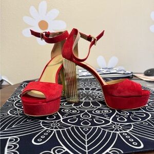 Michael Kors Red/Gold Heels